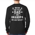 Grandpa Shirt For Men Fathers Day Dad And Grandpa Long Sleeve T-Shirt Back Print