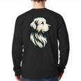 Great Pyrenees Pyr Minimalist Simple Dog Mom Dad Boys Girls Long Sleeve T-Shirt Back Print Great Pyrenees Pyr Minimalist Simple Dog Mom Dad Boys Girls Long Sleeve T-Shirt Back Print