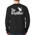 The Greyfather African Grey Parrot Lovers Bird's Dad Long Sleeve T-Shirt Back Print