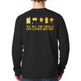 Grilling Art For Men Dad Barbecue Meat Smoking BBQ Long Sleeve T-Shirt Back Print