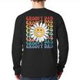 Groovy Dad Matching Outfit Fathers Day Family Retro Vintage Long Sleeve T-Shirt Back Print