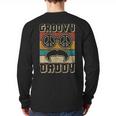 Groovy Daddy 60s Outfit 70s Themed Party Costume Dad Hippie Long Sleeve T-Shirt Back Print