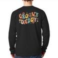 Groovy Daddy Birthday Party Peace Sign Dad 60s 70s Hippie Long Sleeve T-Shirt Back Print Groovy Daddy Birthday Party Peace Sign Dad 60s 70s Hippie Long Sleeve T-Shirt Back Print