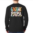 Groovy Papa Dad Retro Hippie 60s 70s Party Outfit Men Long Sleeve T-Shirt Back Print Groovy Papa Dad Retro Hippie 60s 70s Party Outfit Men Long Sleeve T-Shirt Back Print