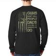 Guns Don't Kill People Dads With Pretty Daughters Humor Dad Long Sleeve T-Shirt Back Print