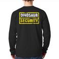 Halloween Adult Costume Dinosaur Security Dad Mom Long Sleeve T-Shirt Back Print Halloween Adult Costume Dinosaur Security Dad Mom Long Sleeve T-Shirt Back Print