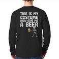 Halloween This Is My Costume Give Me Skeleton Dad Men Long Sleeve T-Shirt Back Print