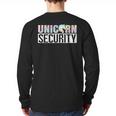 Halloween Mom Dad Daughter Adult Costume Unicorn Security Long Sleeve T-Shirt Back Print