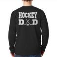 Hockey Dad Hockey Dad Long Sleeve T-Shirt Back Print