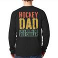 Hockey Dad Shirt Men Fathers Day Hockey Dad Long Sleeve T-Shirt Back Print