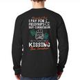 Homeschool Dad Kissing The Teacher Homeschool Dad Men Women Kids Long Sleeve T-Shirt Back Print