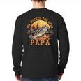 We Hooked The Best Papa Ever Fishing Dad Papa's Day Long Sleeve T-Shirt Back Print