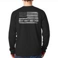 Host Dad Best Ever Flag Long Sleeve T-Shirt Back Print Host Dad Best Ever Flag Long Sleeve T-Shirt Back Print
