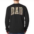 Hunting Dad Duck Camouflage Camo Waterfowl Duck Camo Men Long Sleeve T-Shirt Back Print