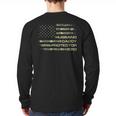 Husband Daddy Protector Hero Fathers Day Camo American Flag Long Sleeve T-Shirt Back Print