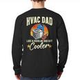 HVAC Dad But Cooler HVAC Technician Father Long Sleeve T-Shirt Back Print