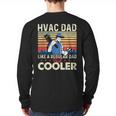 HVAC Dad Like A Regular Dad HVAC Technician AC Repairman Long Sleeve T-Shirt Back Print
