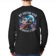I'm A Beast Alpha Man Alpha Wolves Jokes Dad Papa Alpha Wolf Long Sleeve T-Shirt Back Print