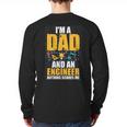 I'm A Dad And Engineer Father Day Engineering Long Sleeve T-Shirt Back Print