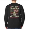 I'm a Dad Grandpa And a Veteran Nothing Scares Me Long Sleeve T-Shirt Back Print