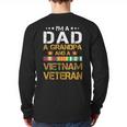 I'm A Dad Grandpa And A Vietnam Veteran US Army Vet Long Sleeve T-Shirt Back Print