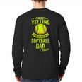 I'm Not Yelling This Is Just My Softball Dad Voice Long Sleeve T-Shirt Back Print