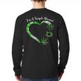 I'm A Simples Woman Loves Weed Coffee And Dog Dad Mom Long Sleeve T-Shirt Back Print