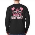 It's My Dad's Birthday Celebration Small Long Sleeve T-Shirt Back Print It's My Dad's Birthday Celebration Small Long Sleeve T-Shirt Back Print