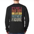 It's Not A Dad Bod It's A Father Figure Retro VintageShort Sleeve Long Sleeve T-Shirt Back Print
