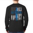 Jesus God Religious Man Of God Husband Dad Protector Long Sleeve T-Shirt Back Print