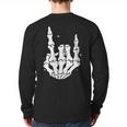 Just A Dad Who Always Came Back 2 Sided Skeleton Long Sleeve T-Shirt Back Print