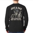 Just A Dad Who Always Came Back With The Milk Shirt Skeleton Long Sleeve T-Shirt Back Print