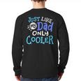Just Like My Dad Only Cooler Father's Day Boys Girls Long Sleeve T-Shirt Back Print