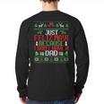 Just Feliz Navi Because I Don't Have A Dad Ugly Christmas Long Sleeve T-Shirt Back Print