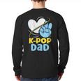 K-POP Dad Korean Lover K-Pop Music Cute Father Daddy Papa Long Sleeve T-Shirt Back Print