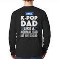 K-Pop Dad Korean Music Lover Long Sleeve T-Shirt Back Print