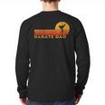 Karate Dad Martial Arts Retro Long Sleeve T-Shirt Back Print