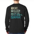 Take Kids To Sports Dad Sports Father Sport Dad Long Sleeve T-Shirt Back Print