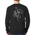 Labrador Retriever Golden Lab Dad Mom Long Sleeve T-Shirt Back Print