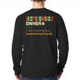 Lagotto Romagnolo Vintage Retro Dog Mom Dad Long Sleeve T-Shirt Back Print