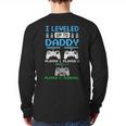 Leveled Up To Daddy Again Gamer Dad Est 2026 Long Sleeve T-Shirt Back Print