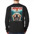 Light Golden Retriever Jowls Top Paws Cream Lab Dog Mom Dad Long Sleeve T-Shirt Back Print