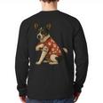 I Love Dad Tattoo Rat Terrier Dad Long Sleeve T-Shirt Back Print
