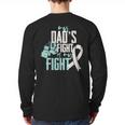 Lung Cancer Dad Ribbon Long Sleeve T-Shirt Back Print