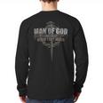 Man Of God Husband Dad Grandpa Cross Christian Long Sleeve T-Shirt Back Print Man Of God Husband Dad Grandpa Cross Christian Long Sleeve T-Shirt Back Print