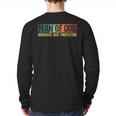 Man Of God Husband Dad Protector Christian Faith Fathers Day Long Sleeve T-Shirt Back Print