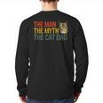 The Man The Myth The Cat Dad Cat Daddy Vintage Long Sleeve T-Shirt Back Print The Man The Myth The Cat Dad Cat Daddy Vintage Long Sleeve T-Shirt Back Print