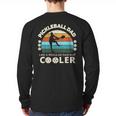 Man's Pickleball Dad Like A Regular Dad But Cooler Long Sleeve T-Shirt Back Print