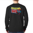 Marvel Spider-Man Amazing Dad Comic Book Father's Day Long Sleeve T-Shirt Back Print
