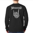 Megadad Retro 90s Hard Rock Band Heavy Metal Father's Day Long Sleeve T-Shirt Back Print